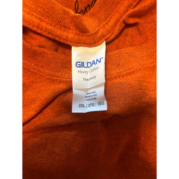 GUC Gildan Orange JuneTeenth Short Sleeve Tee Shirt Lawrence, KS 2019 Size 2XL - Picture 3 of 5